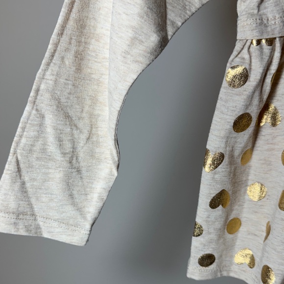 Garanimals Gold Polka Dot & Hearts Long Sleeve - Picture 5 of 8
